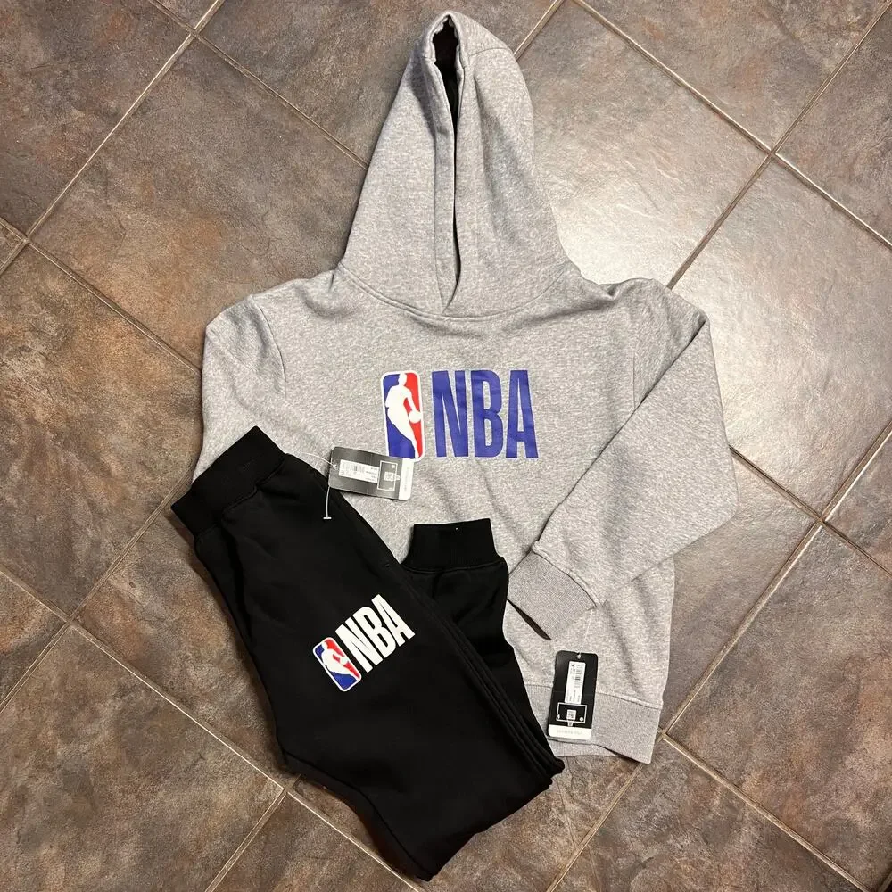 NBA boys sweat pants/sweater set size 8/10 new